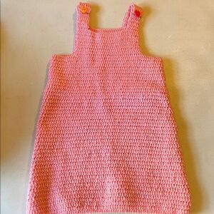 Pink Knit Sleeveless Dress Fits Up to 3T
